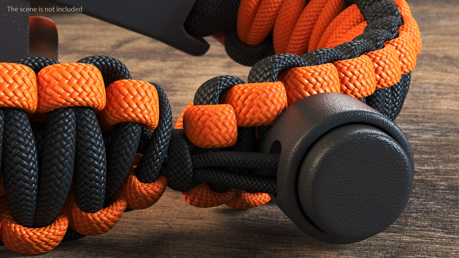 Atomic Bear Cobra Survival Bracelet Orange 3D