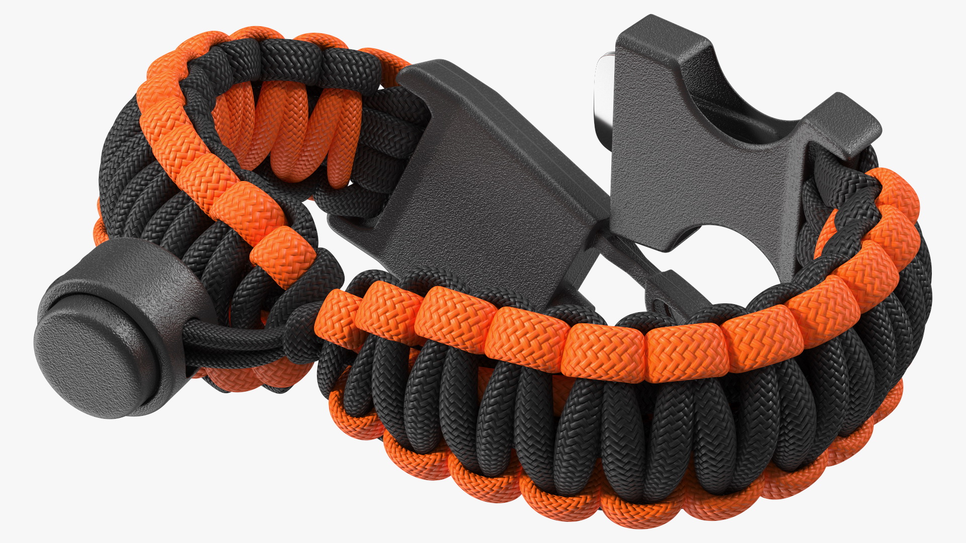 Atomic Bear Cobra Survival Bracelet Orange 3D