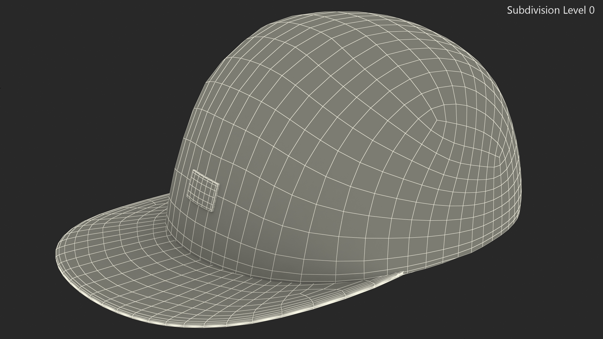 3D Dickies Hornbeck Cord Dark Navy 5 Panel Hat model