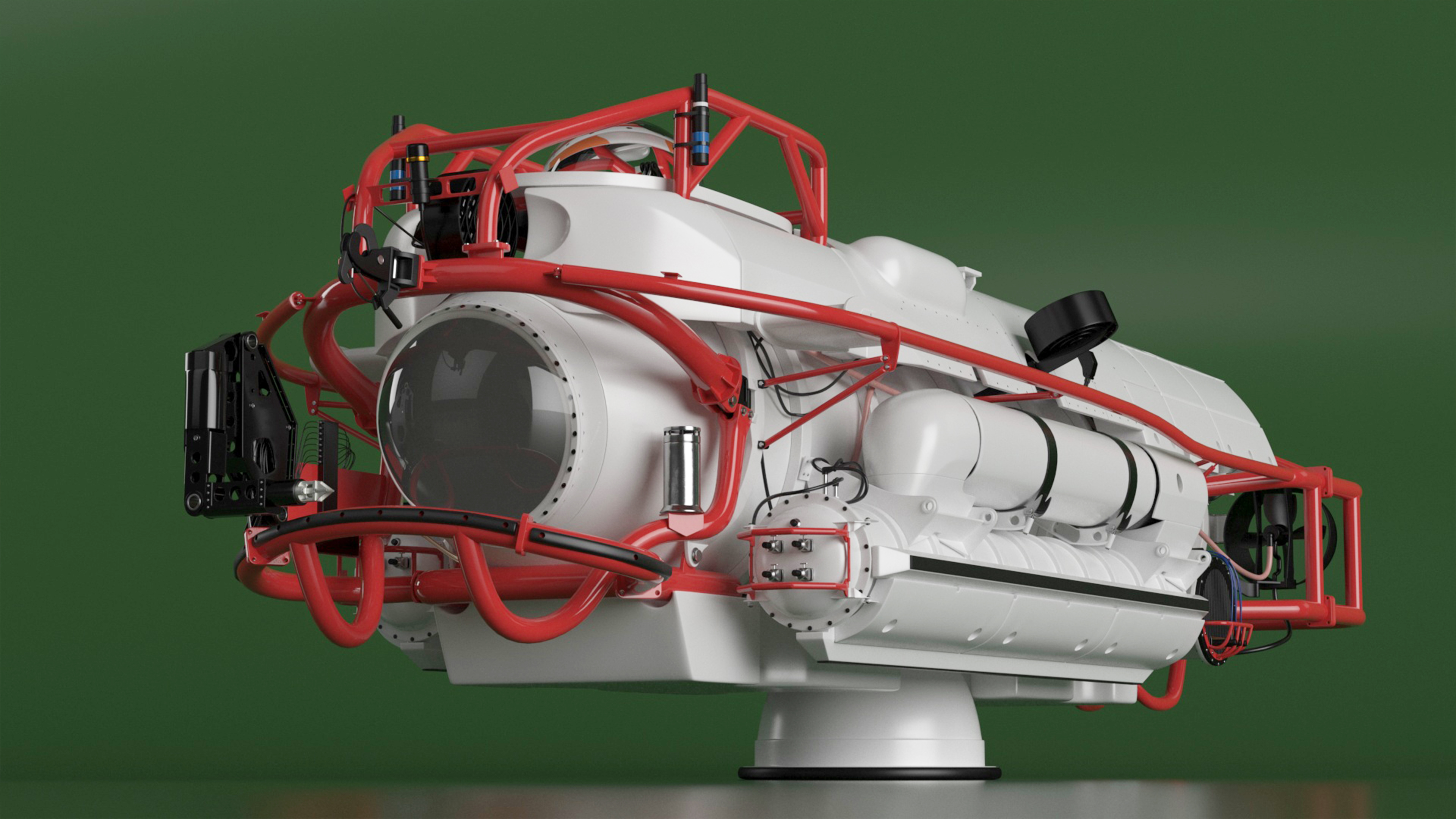 Rescue Submarine White 3D