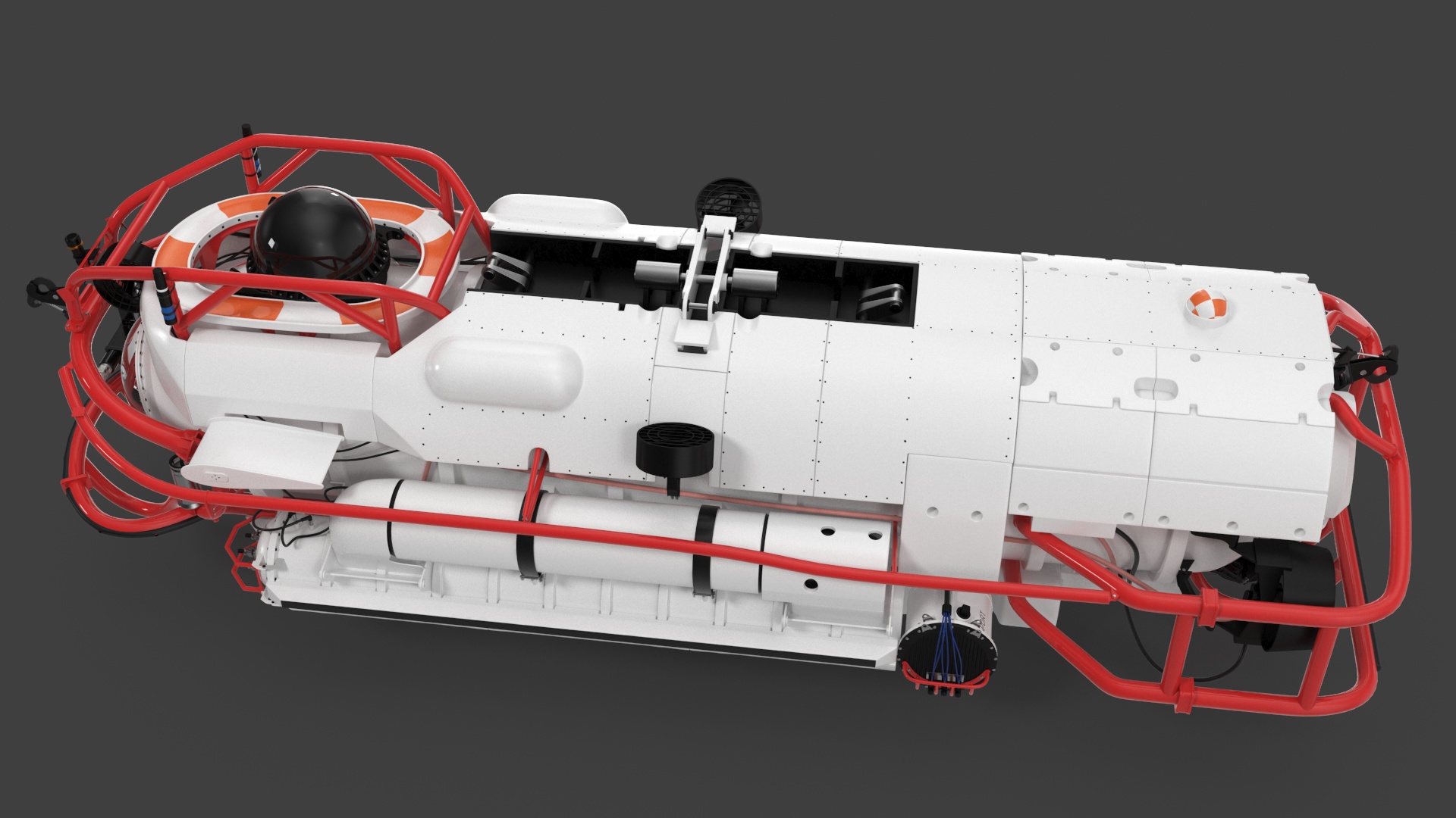 Rescue Submarine White 3D