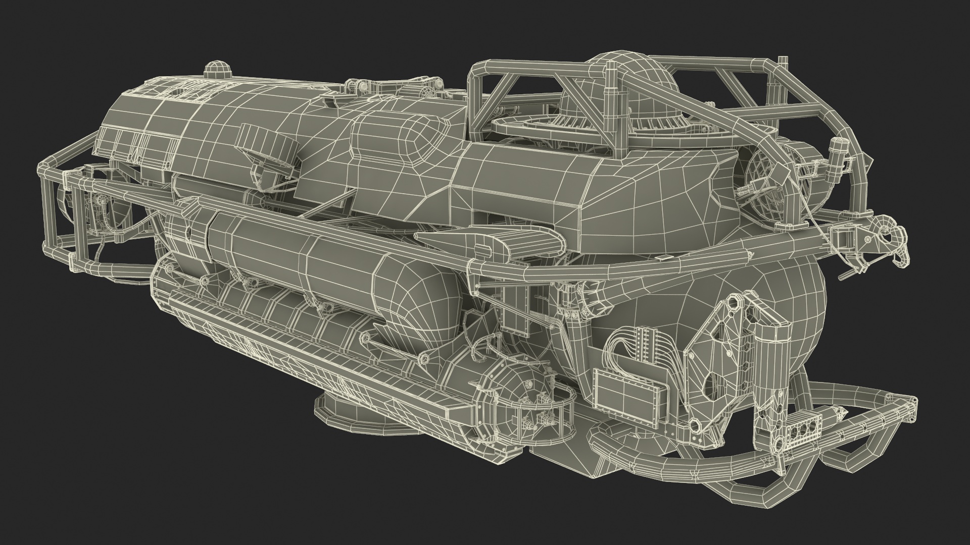 Rescue Submarine White 3D