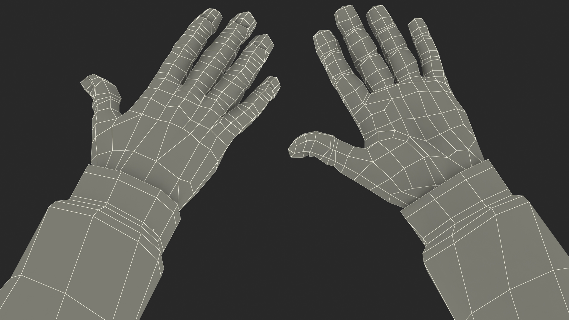 3D model African American Road Worker T Pose