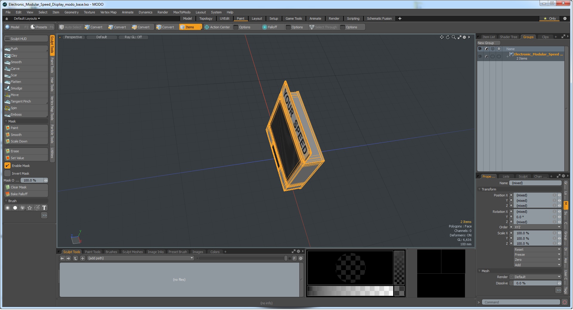Electronic Modular Speed Display 3D