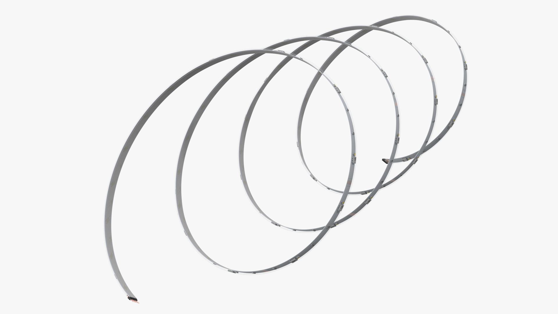 LED Strip Light Spiral Tape 3D