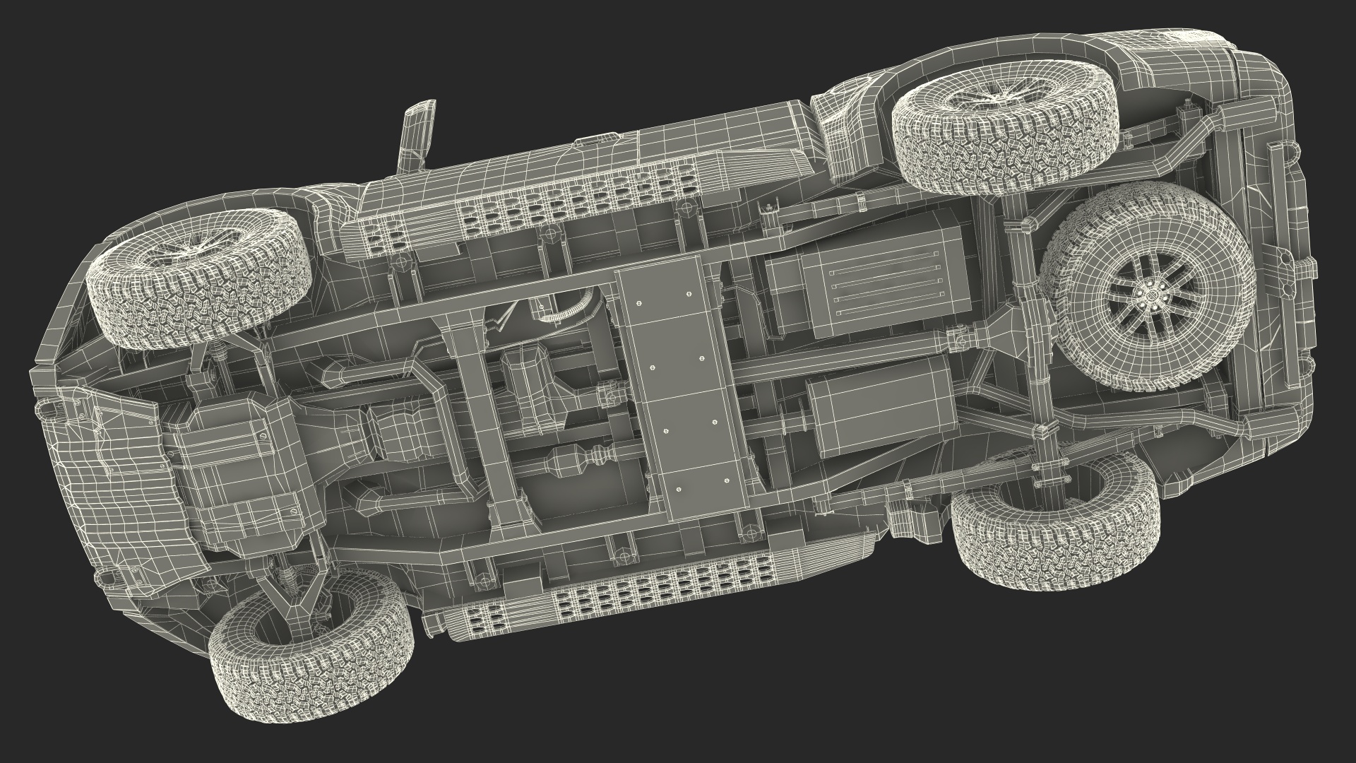 Ford F-150 Raptor 2017 Black Simple Interior 3D model