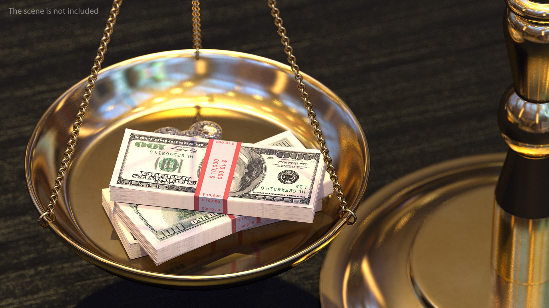 Time Or Money On The Scales 3D