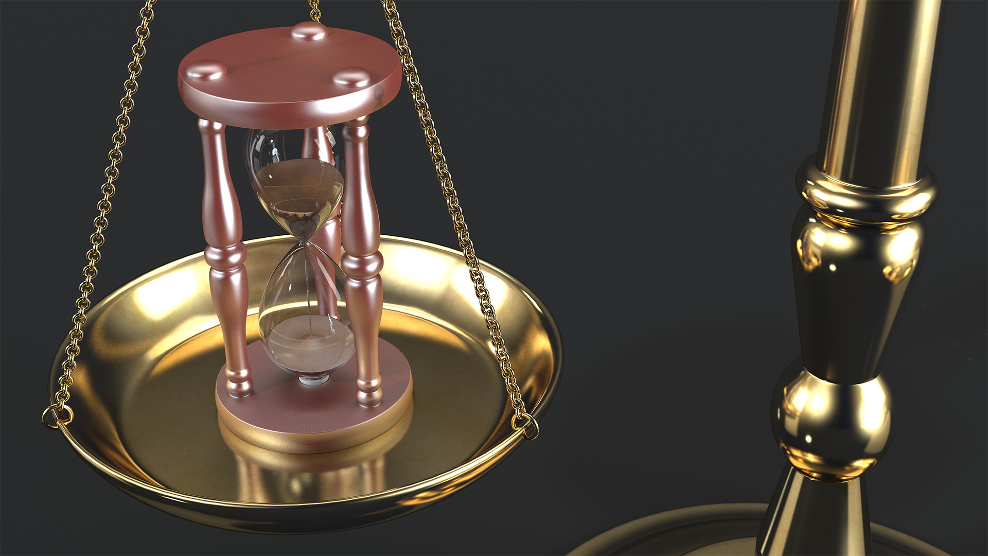 Time Or Money On The Scales 3D