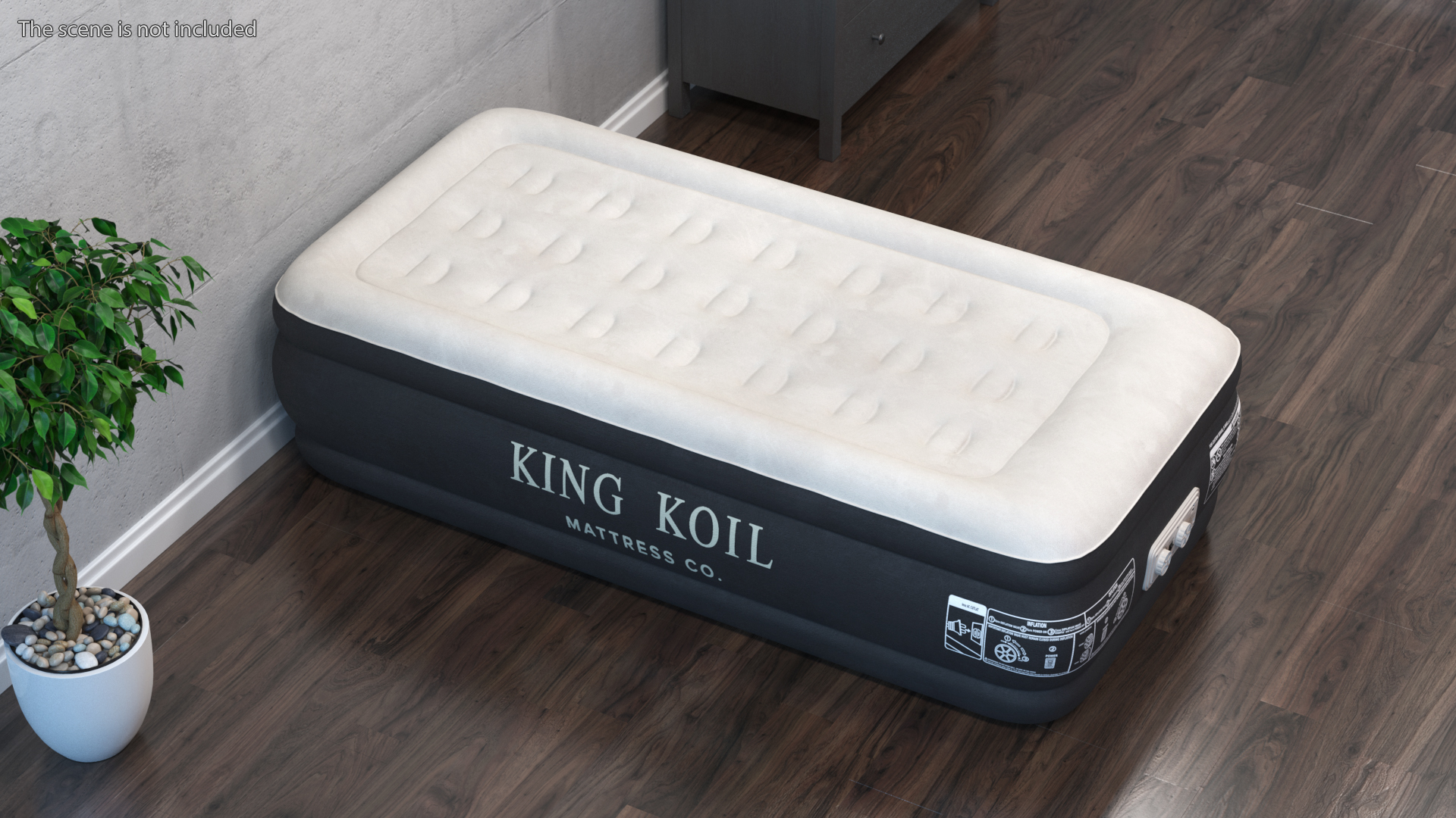 Air Mattress King Koil Twin Size 3D