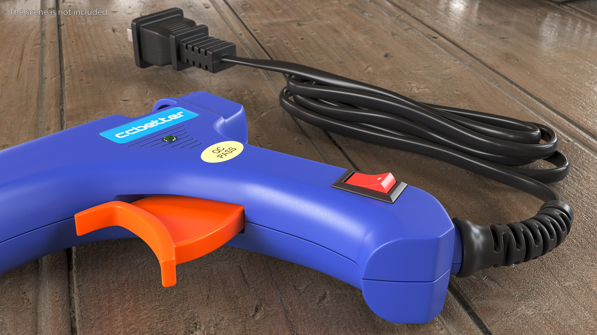 3D CCbetter Mini Hot Glue Gun Folded model