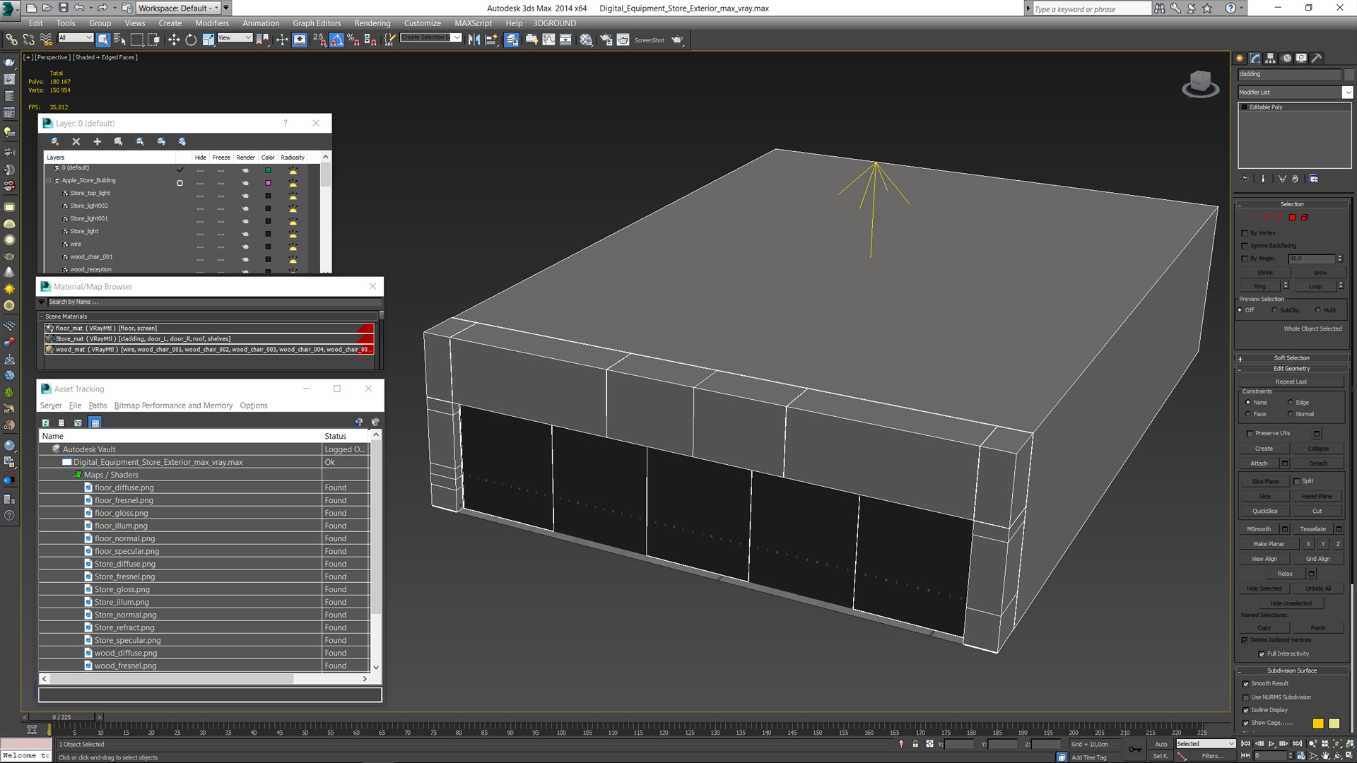 Digital Equipment Store Exterior 3D