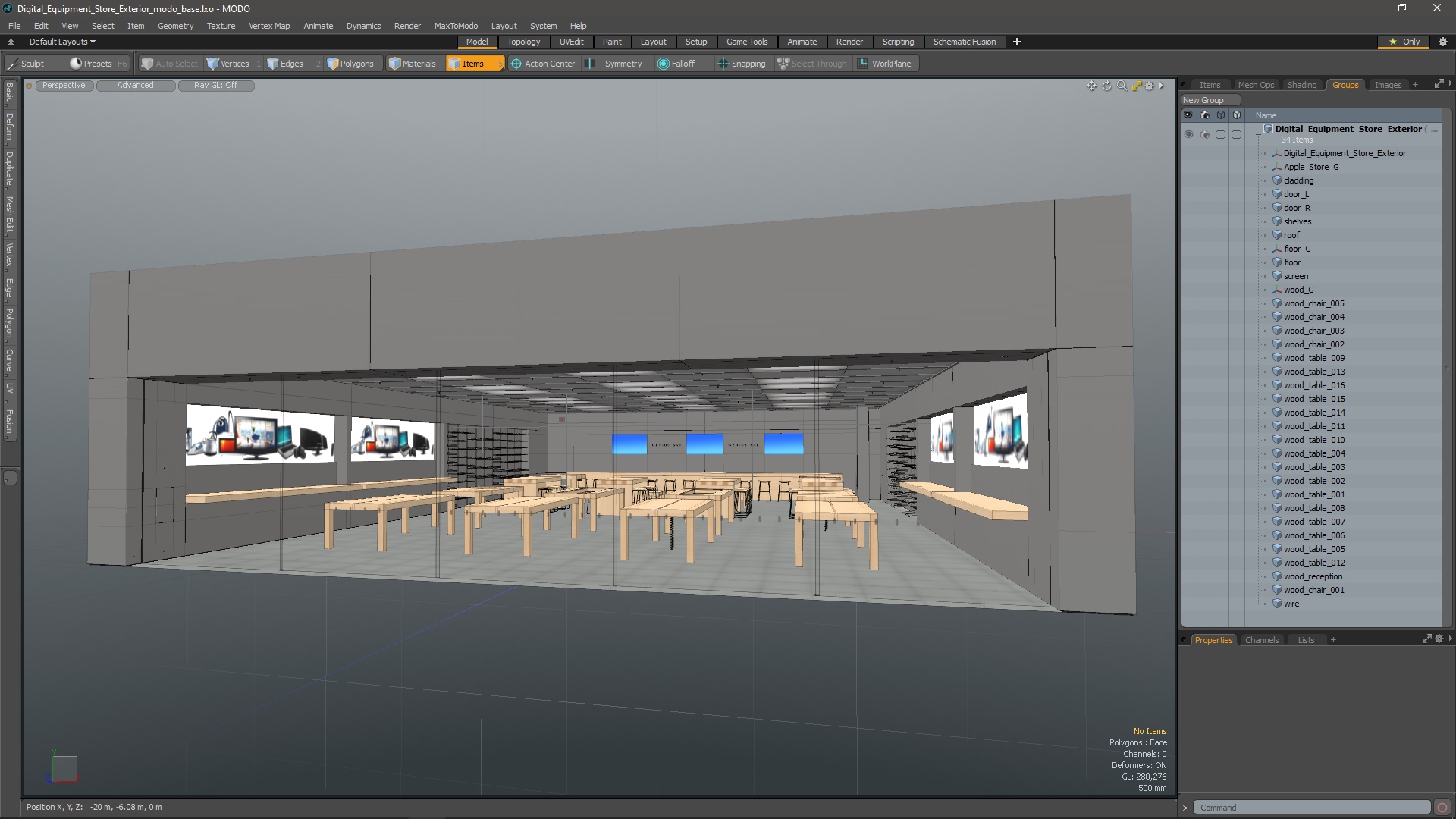 Digital Equipment Store Exterior 3D