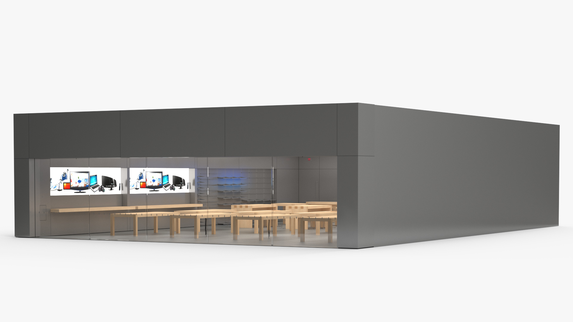 Digital Equipment Store Exterior 3D