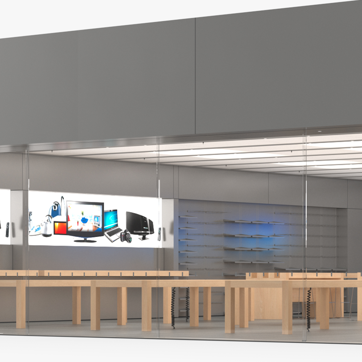 Digital Equipment Store Exterior 3D