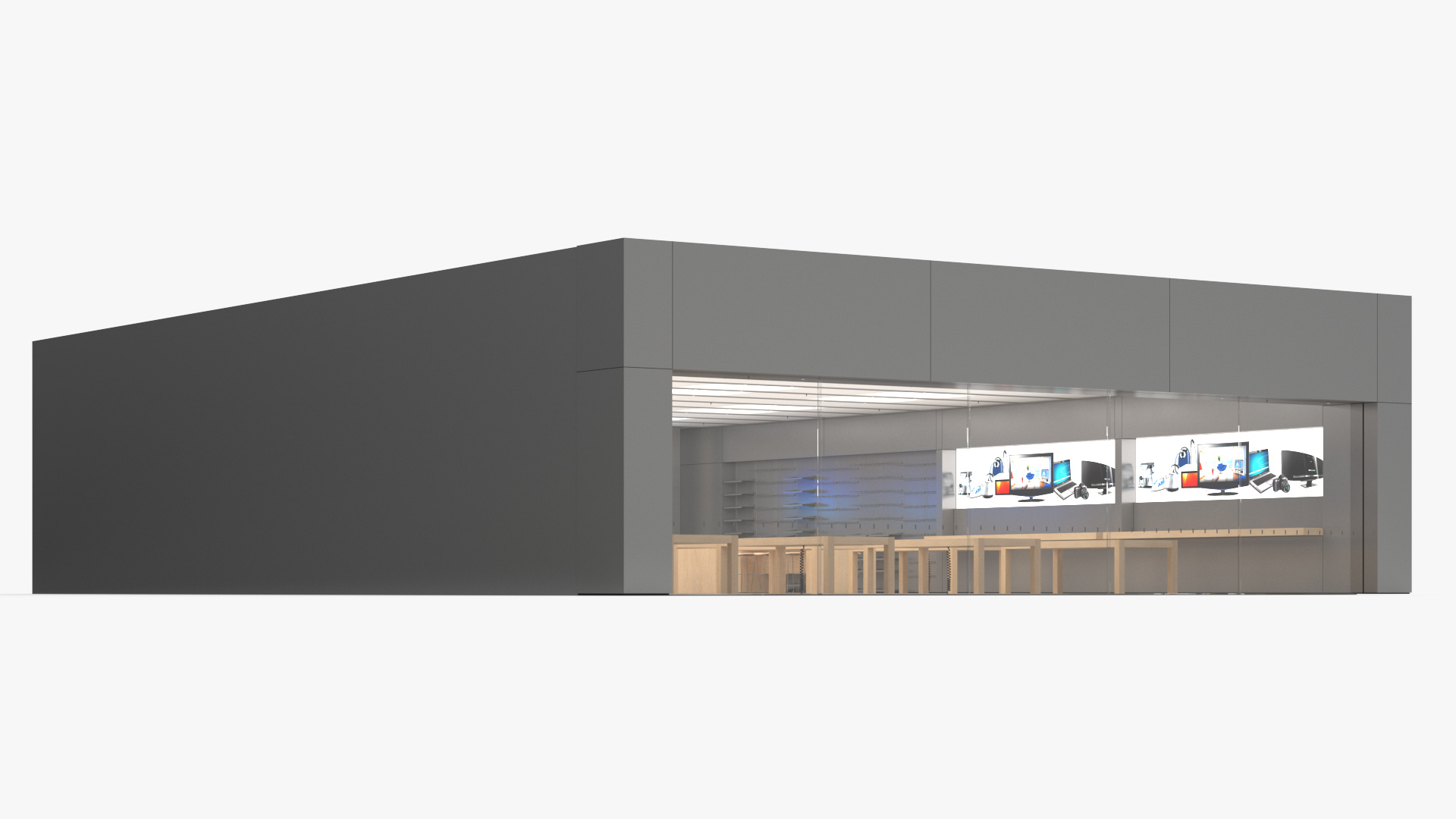 Digital Equipment Store Exterior 3D