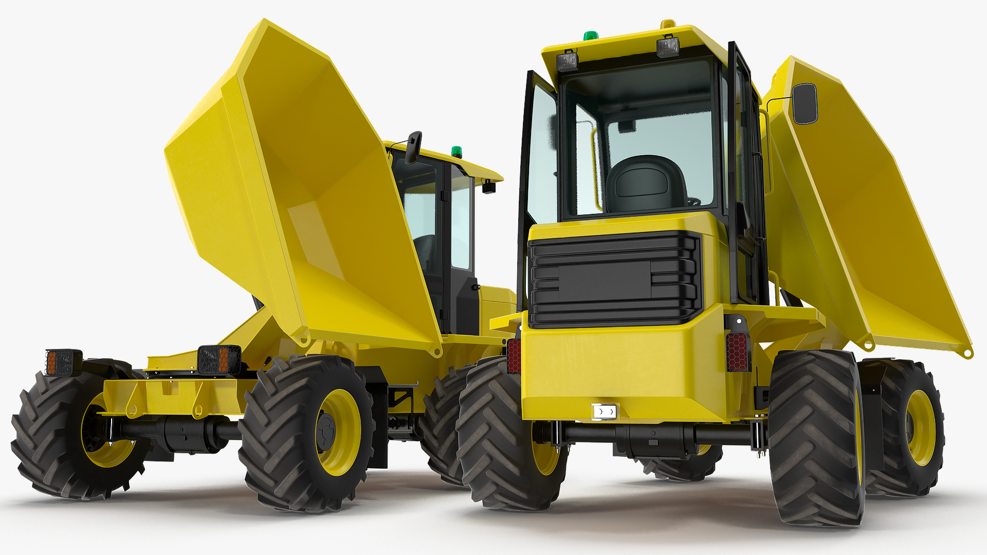 3D Cabbed Dumper Generic Rigged model