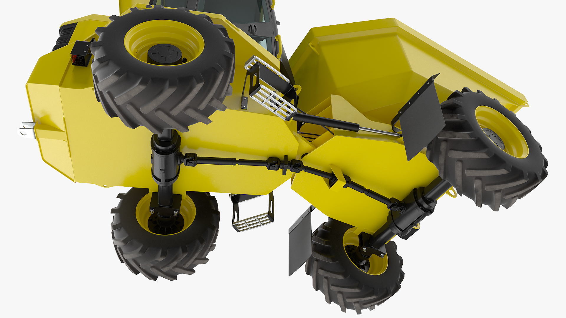 3D Cabbed Dumper Generic Rigged model