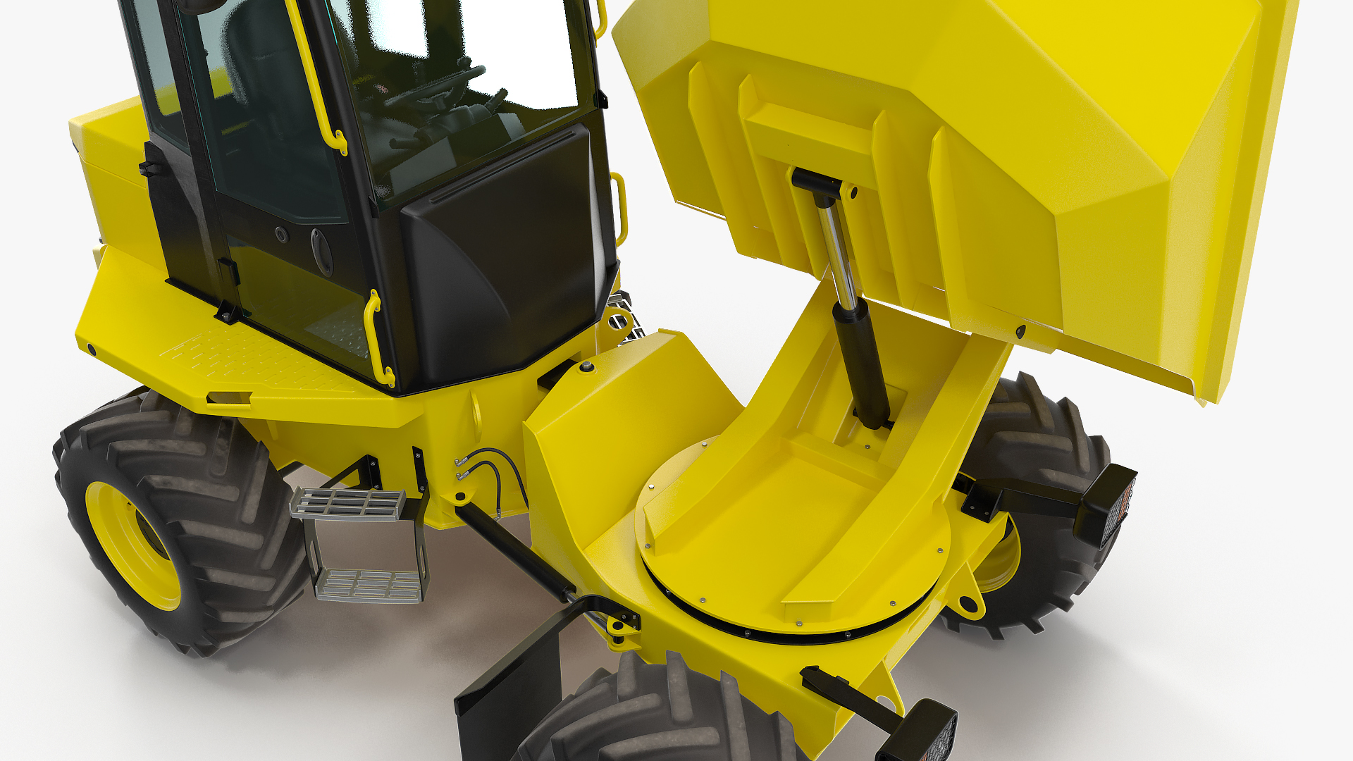 3D Cabbed Dumper Generic Rigged model
