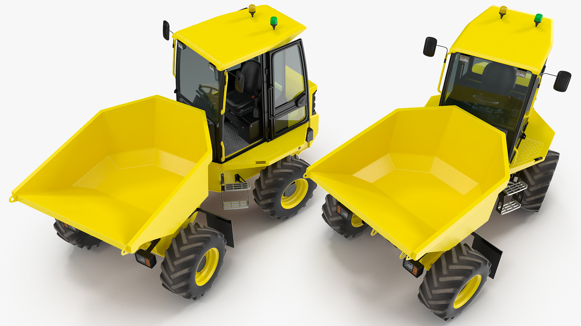 3D Cabbed Dumper Generic Rigged model