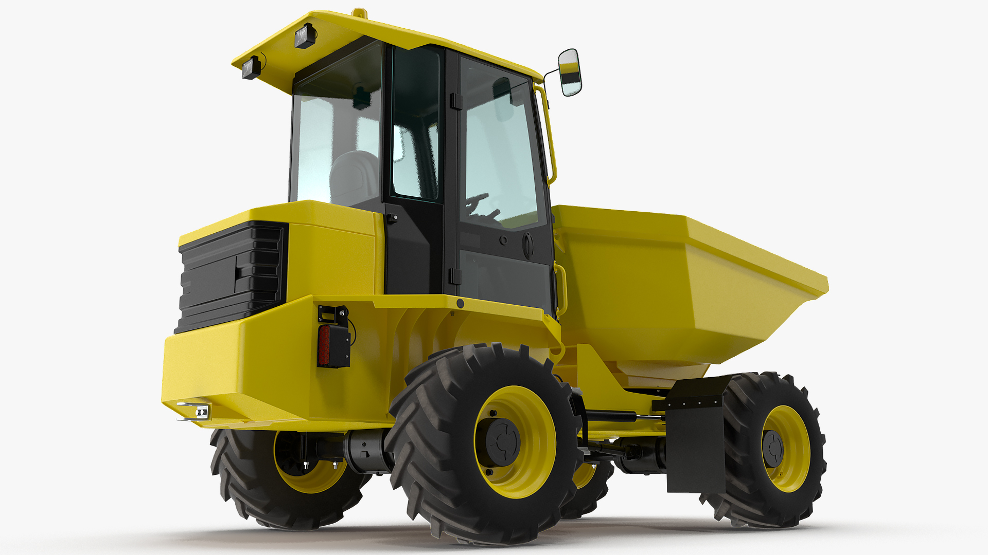 3D Cabbed Dumper Generic Rigged model