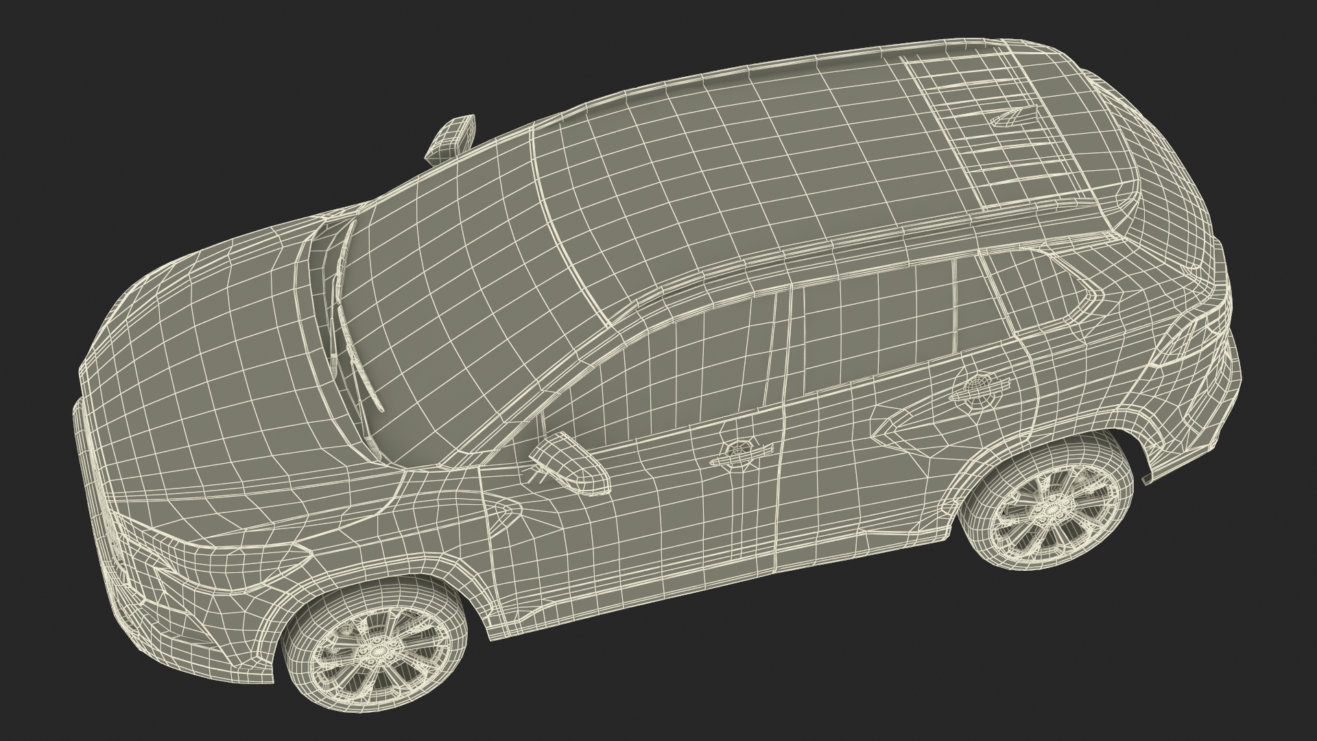 Toyota Corolla Cross 2023 White Color Rigged 3D model