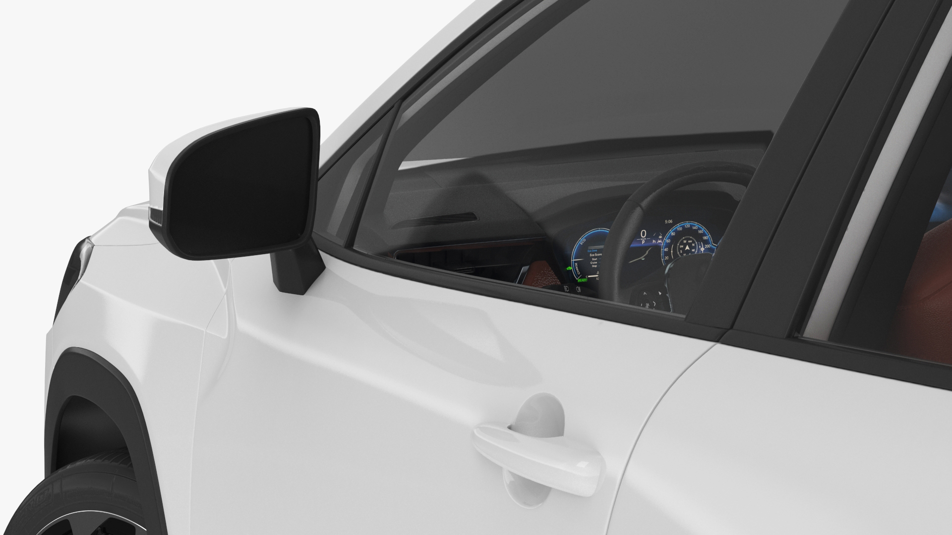 Toyota Corolla Cross 2023 White Color Rigged 3D model