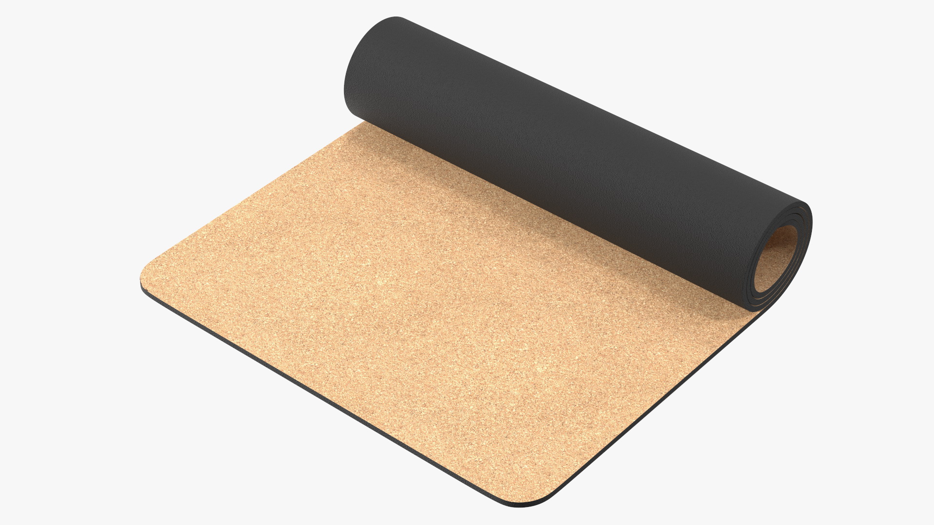 3D model Yoga Mat Rolled Cork