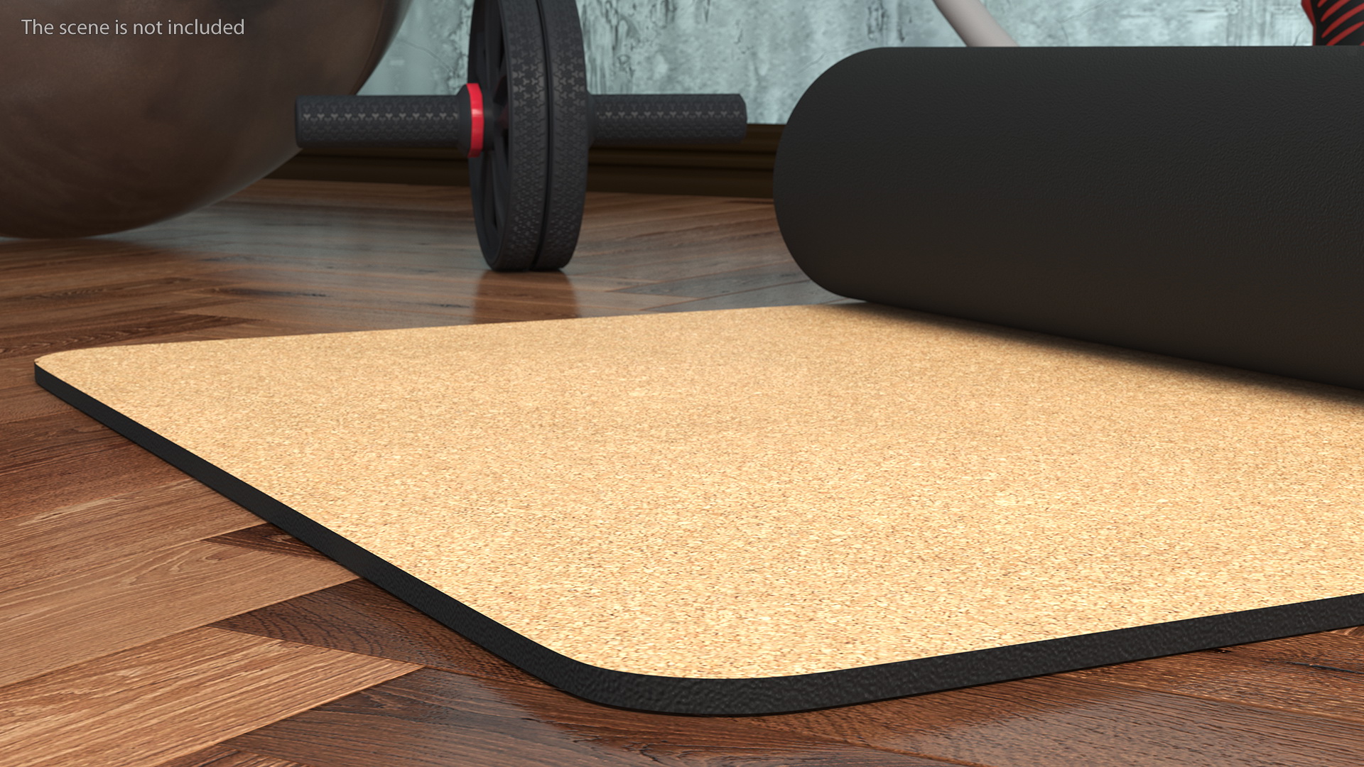 3D model Yoga Mat Rolled Cork