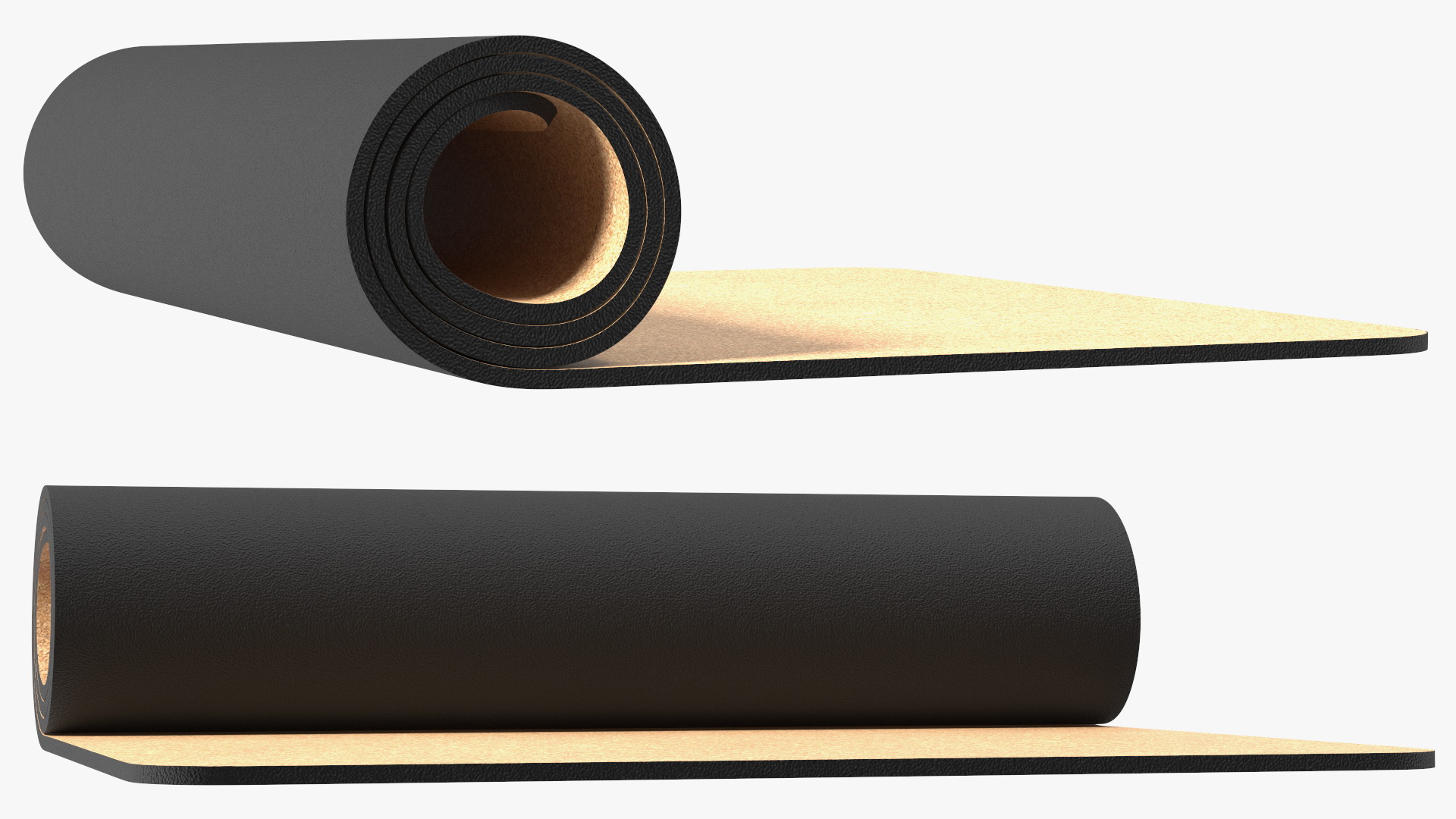 3D model Yoga Mat Rolled Cork