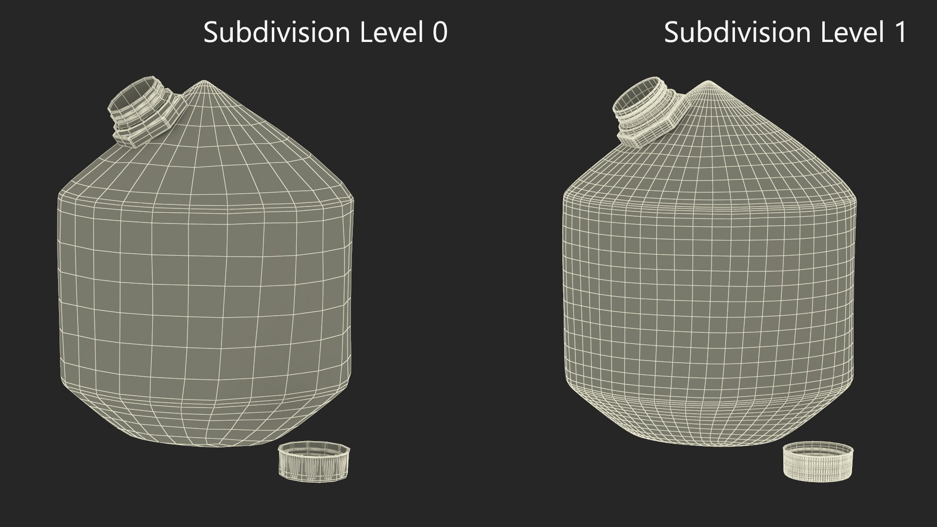 3D Young Shelled Tapped Coconut model