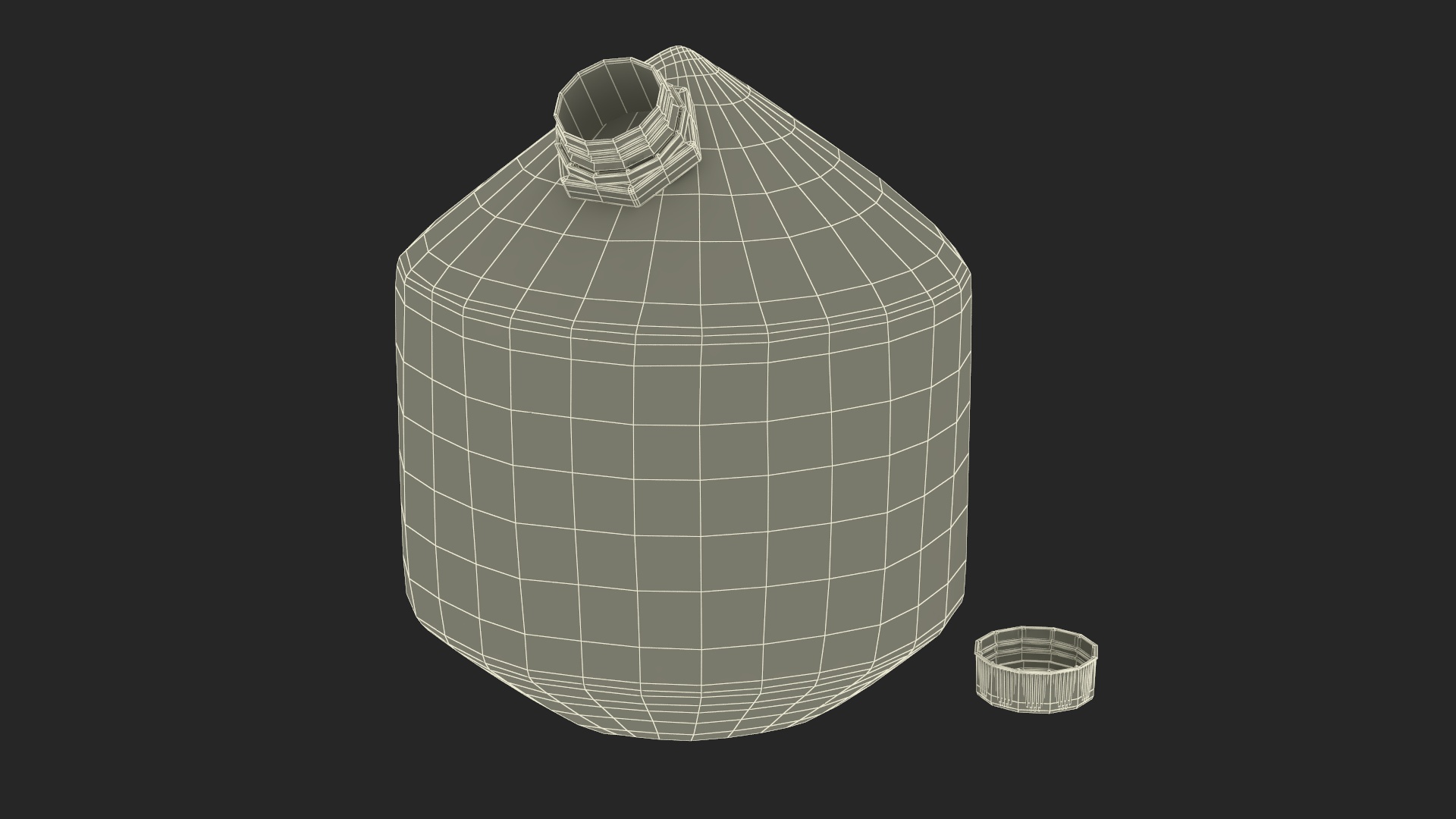 3D Young Shelled Tapped Coconut model