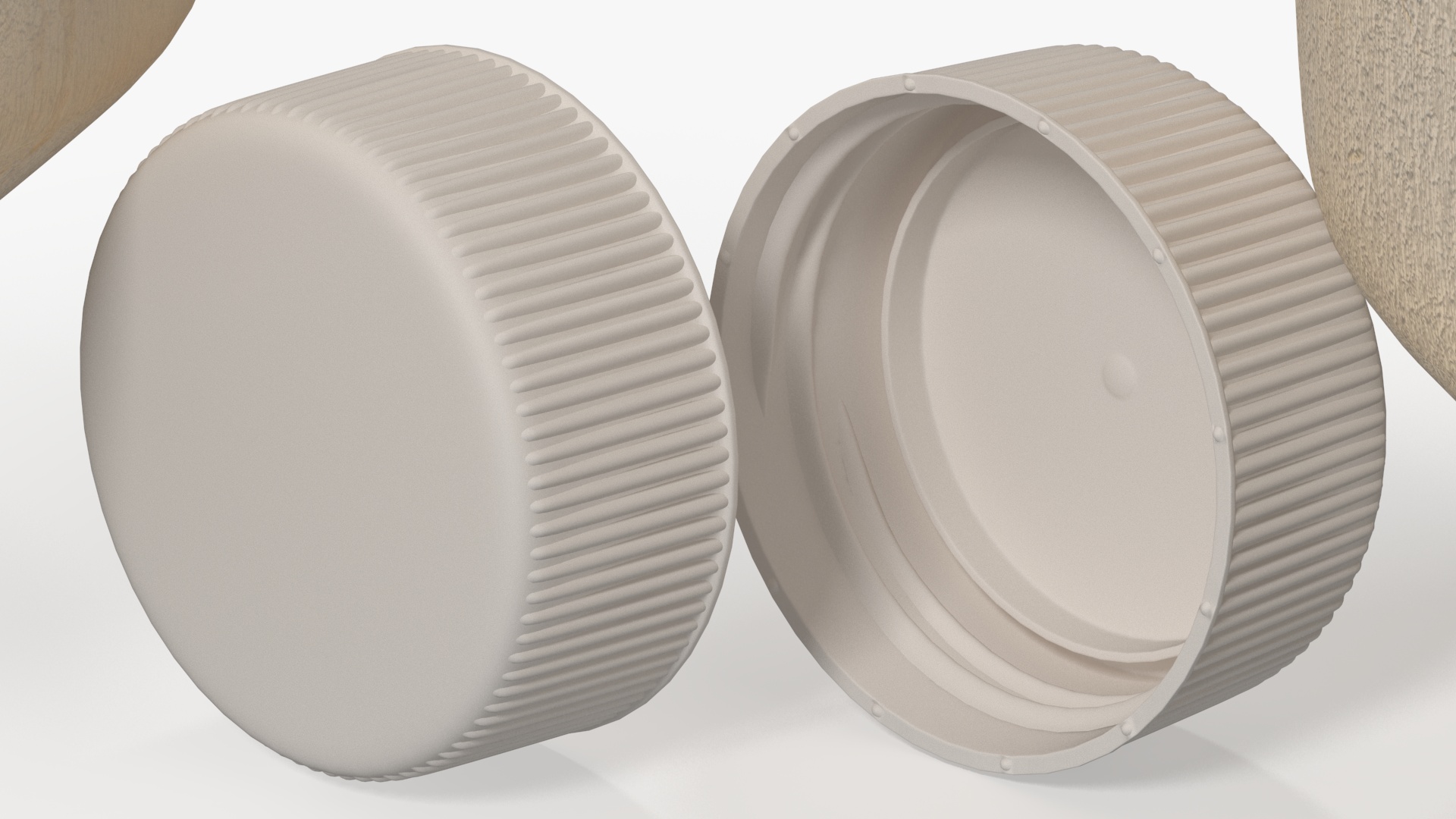 3D Young Shelled Tapped Coconut model
