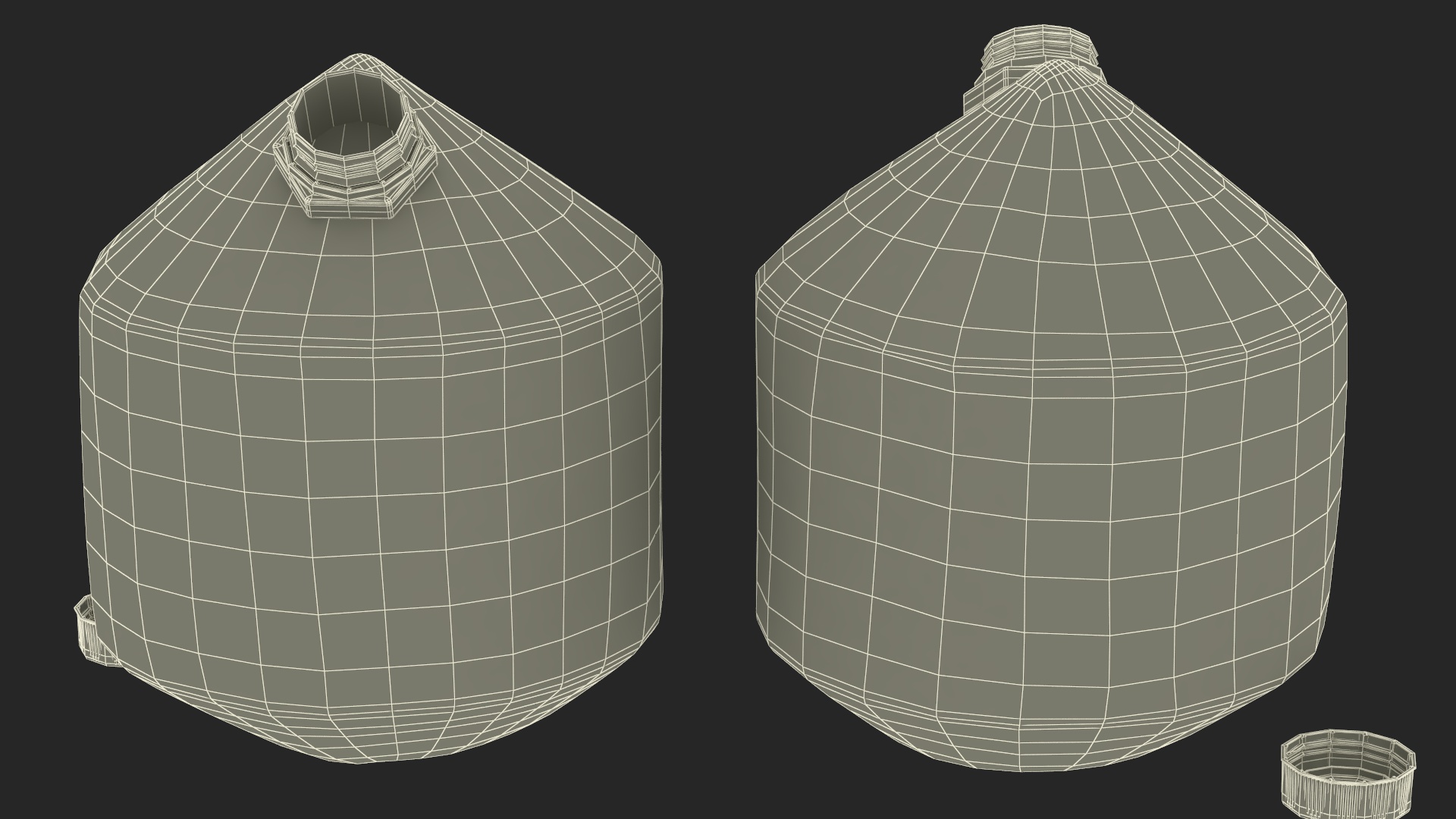 3D Young Shelled Tapped Coconut model