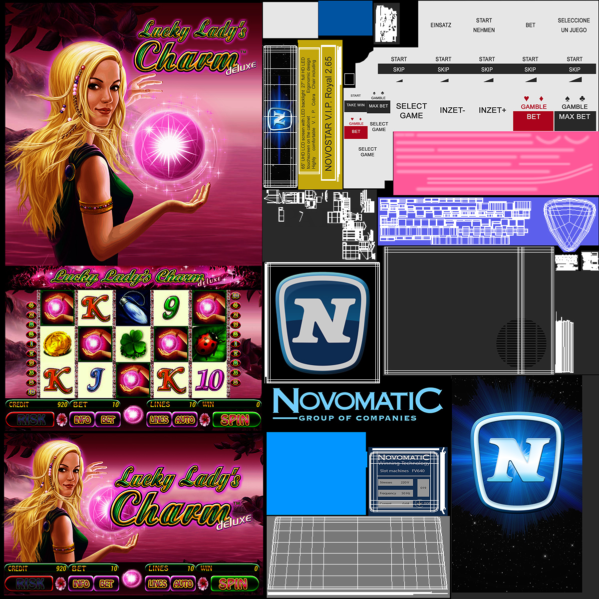 3D model NOVOSTAR VIP Royal 265 Button Panel
