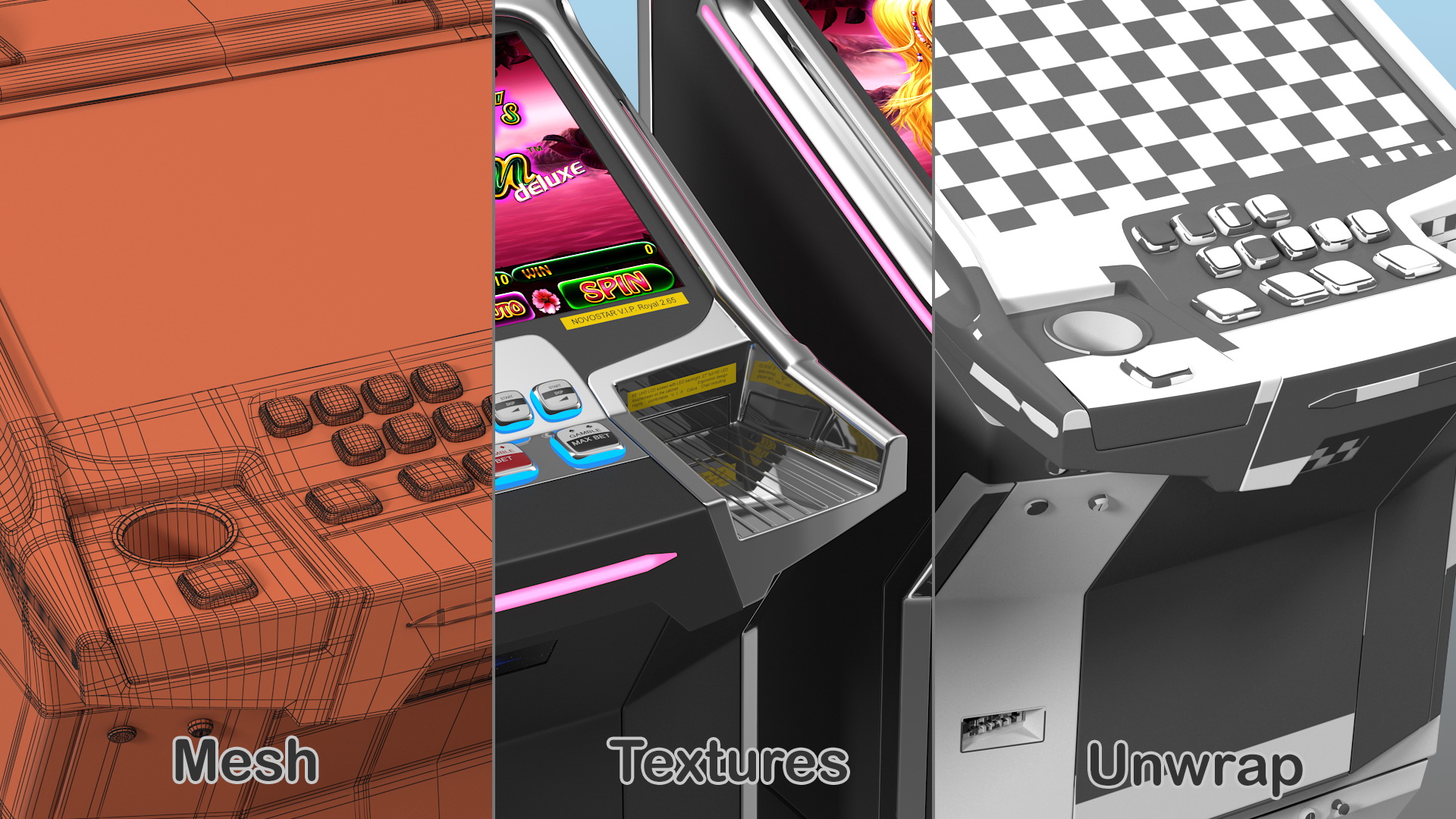 3D model NOVOSTAR VIP Royal 265 Button Panel