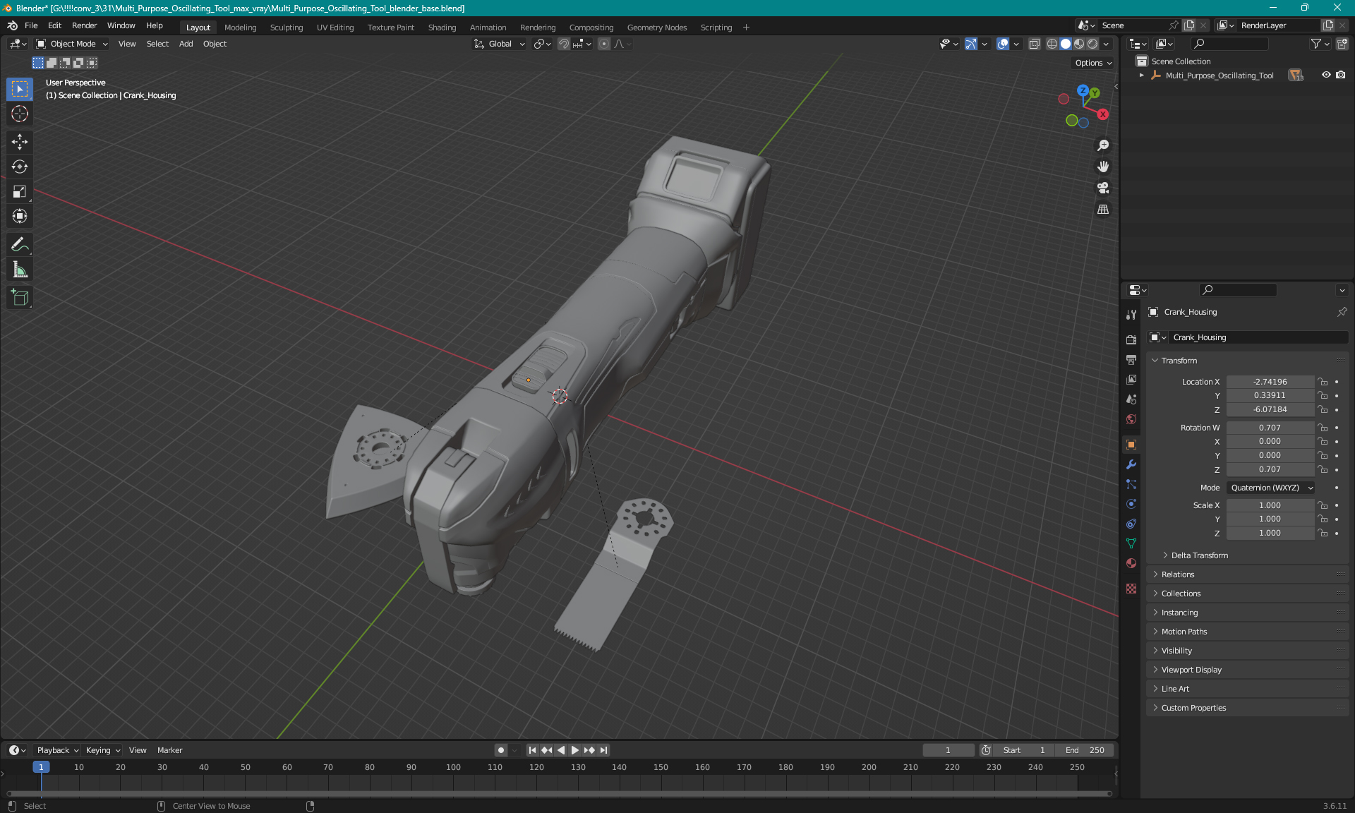 3D model Multi Purpose Oscillating Tool