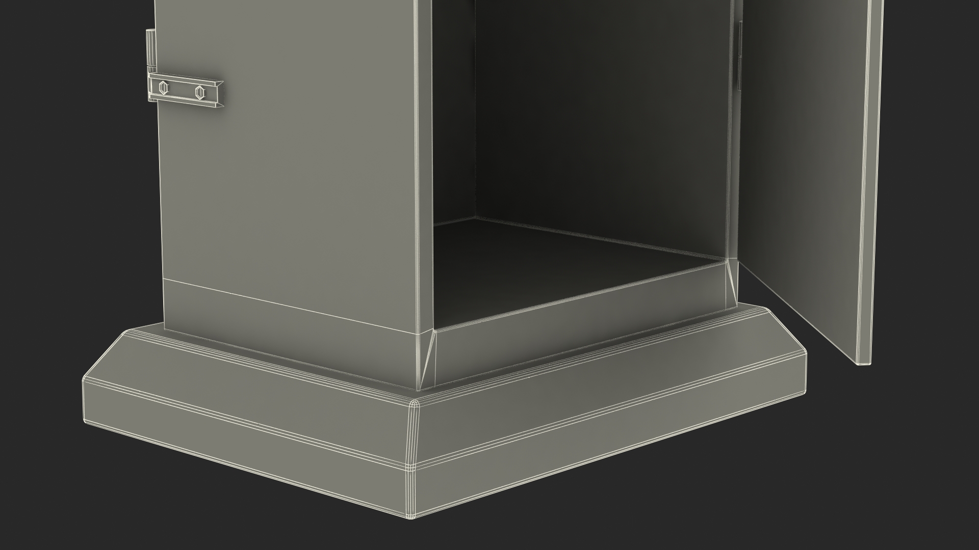 3D model Old Slim Railway Relay Cabinet