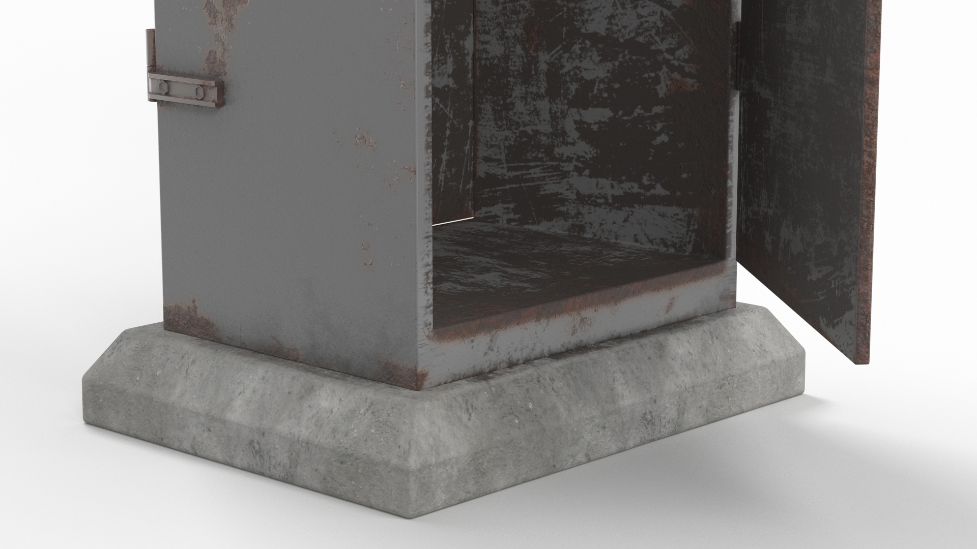 3D model Old Slim Railway Relay Cabinet