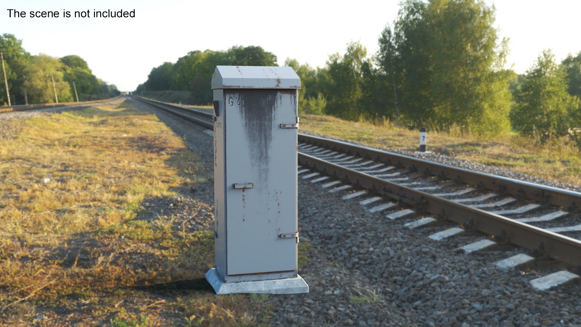3D model Old Slim Railway Relay Cabinet