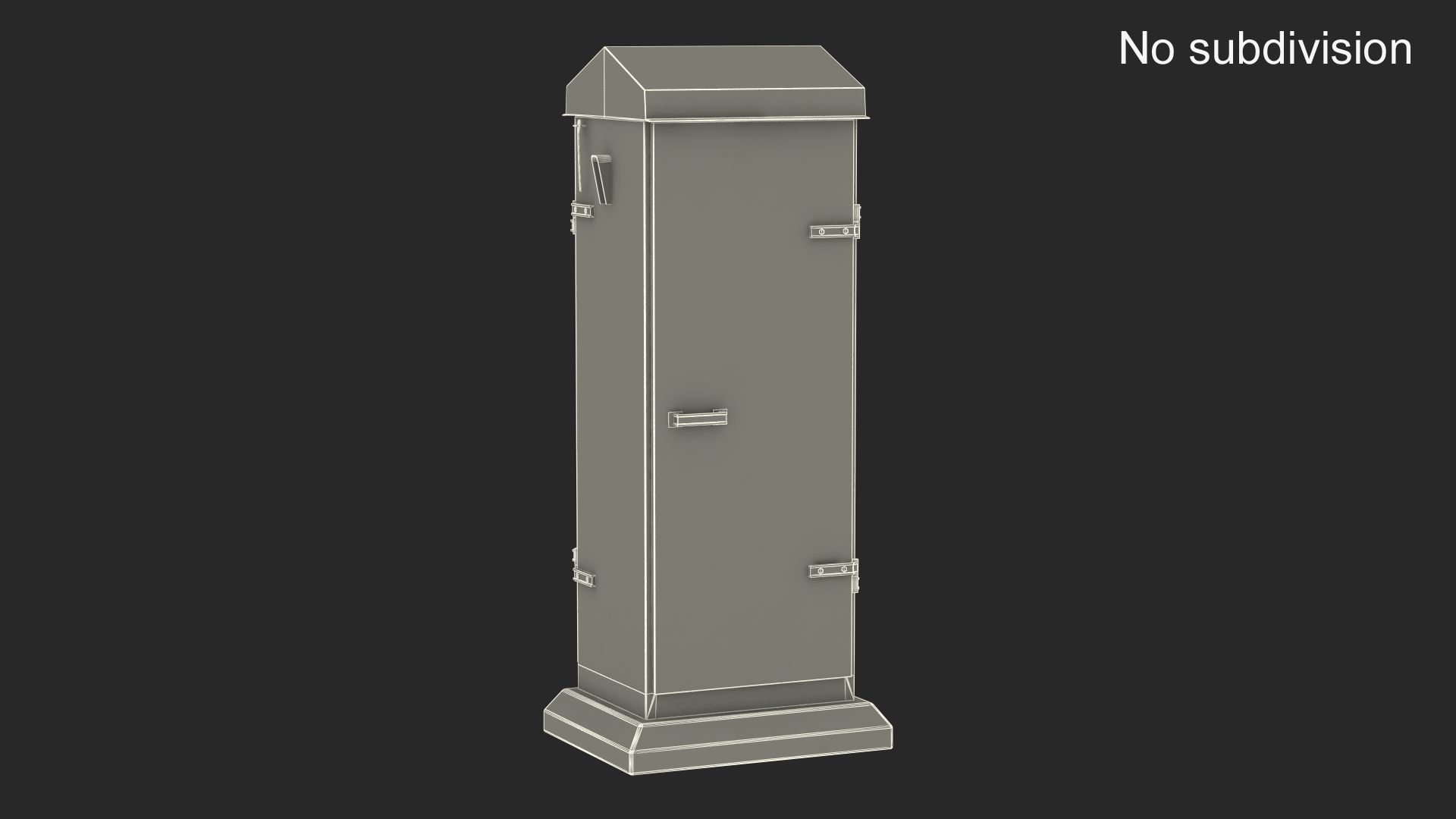 3D model Old Slim Railway Relay Cabinet