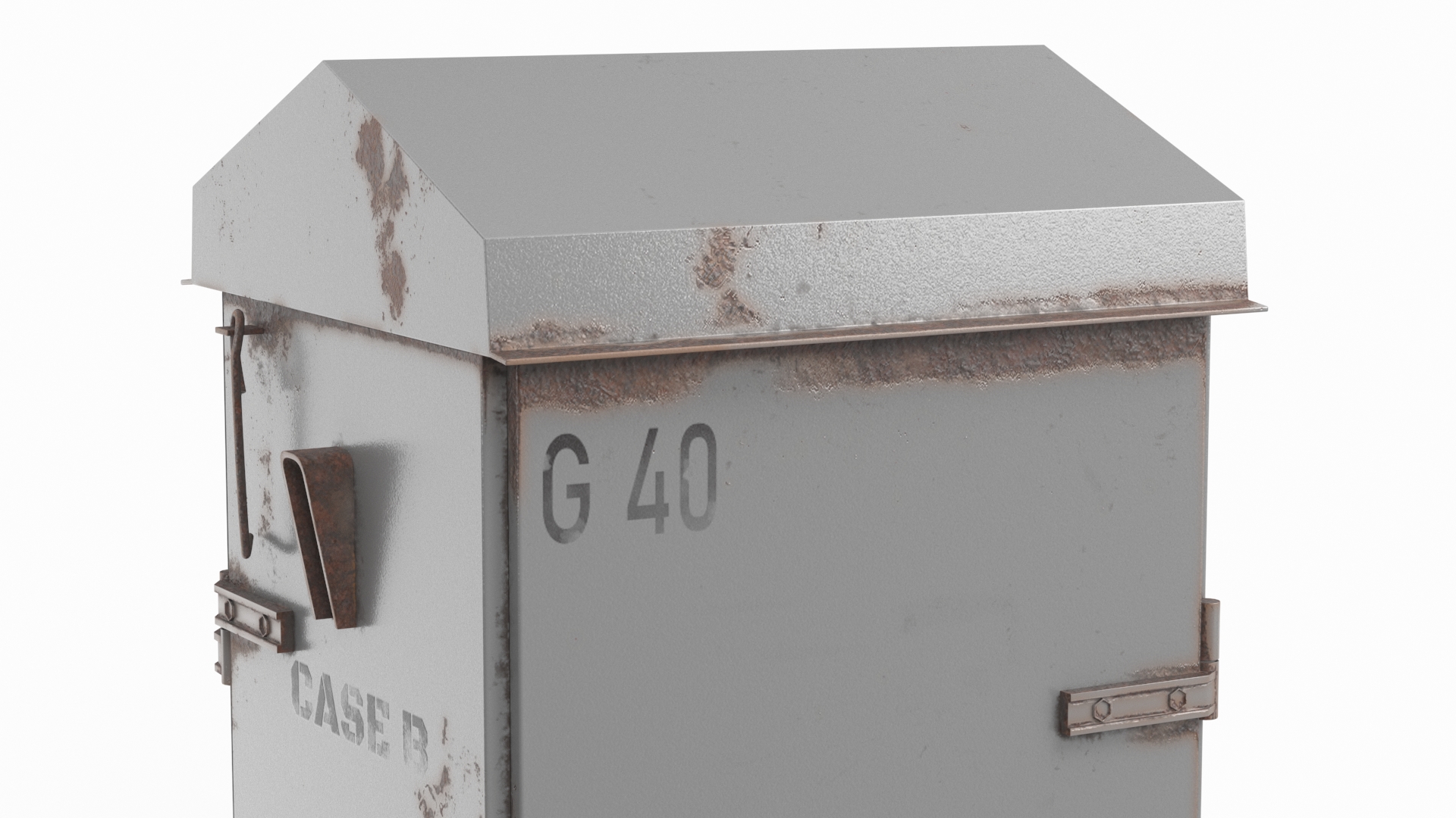 3D model Old Slim Railway Relay Cabinet