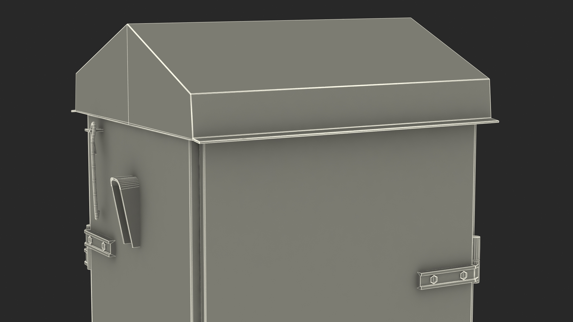 3D model Old Slim Railway Relay Cabinet