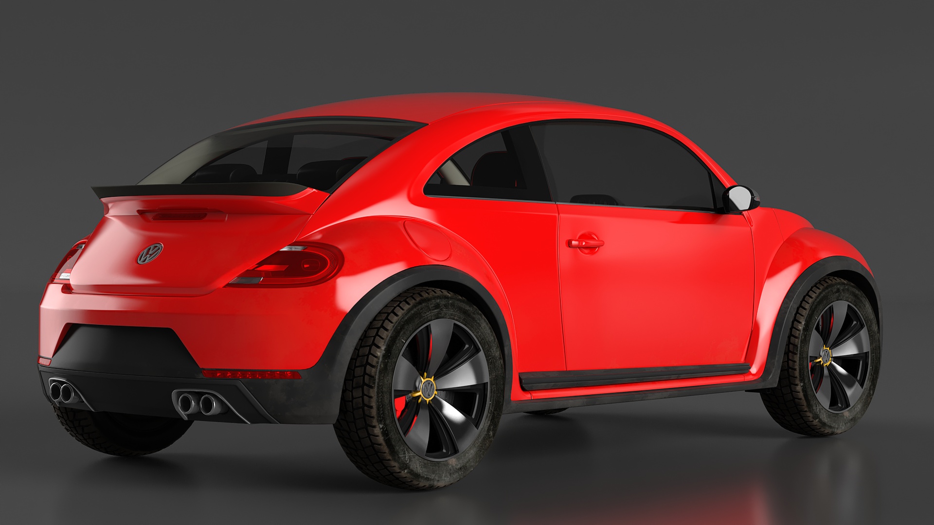 Volkswagen Beetle Compact Car 3D model