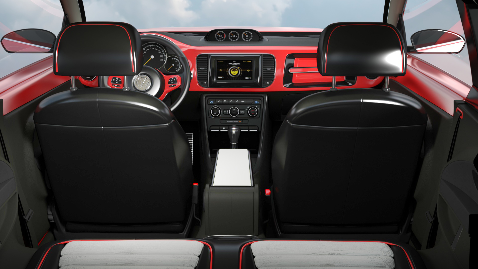 Volkswagen Beetle Compact Car 3D model