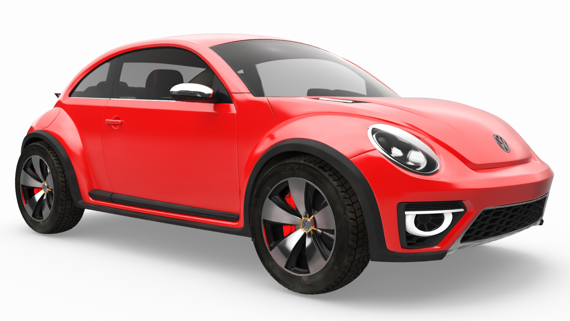 Volkswagen Beetle Compact Car 3D model