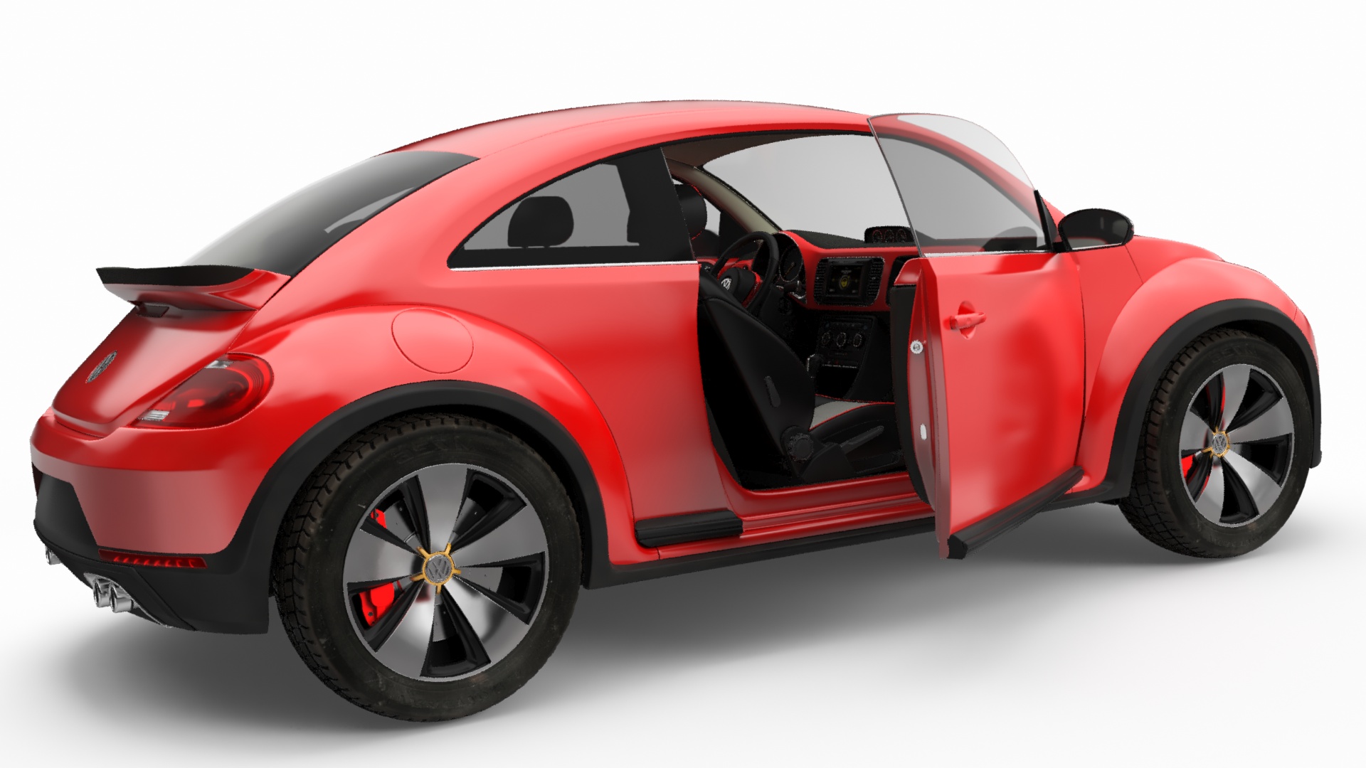 Volkswagen Beetle Compact Car 3D model