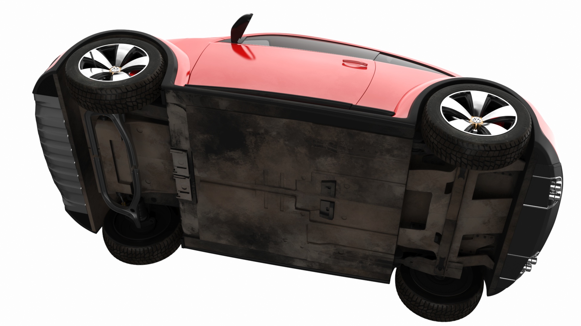 Volkswagen Beetle Compact Car 3D model