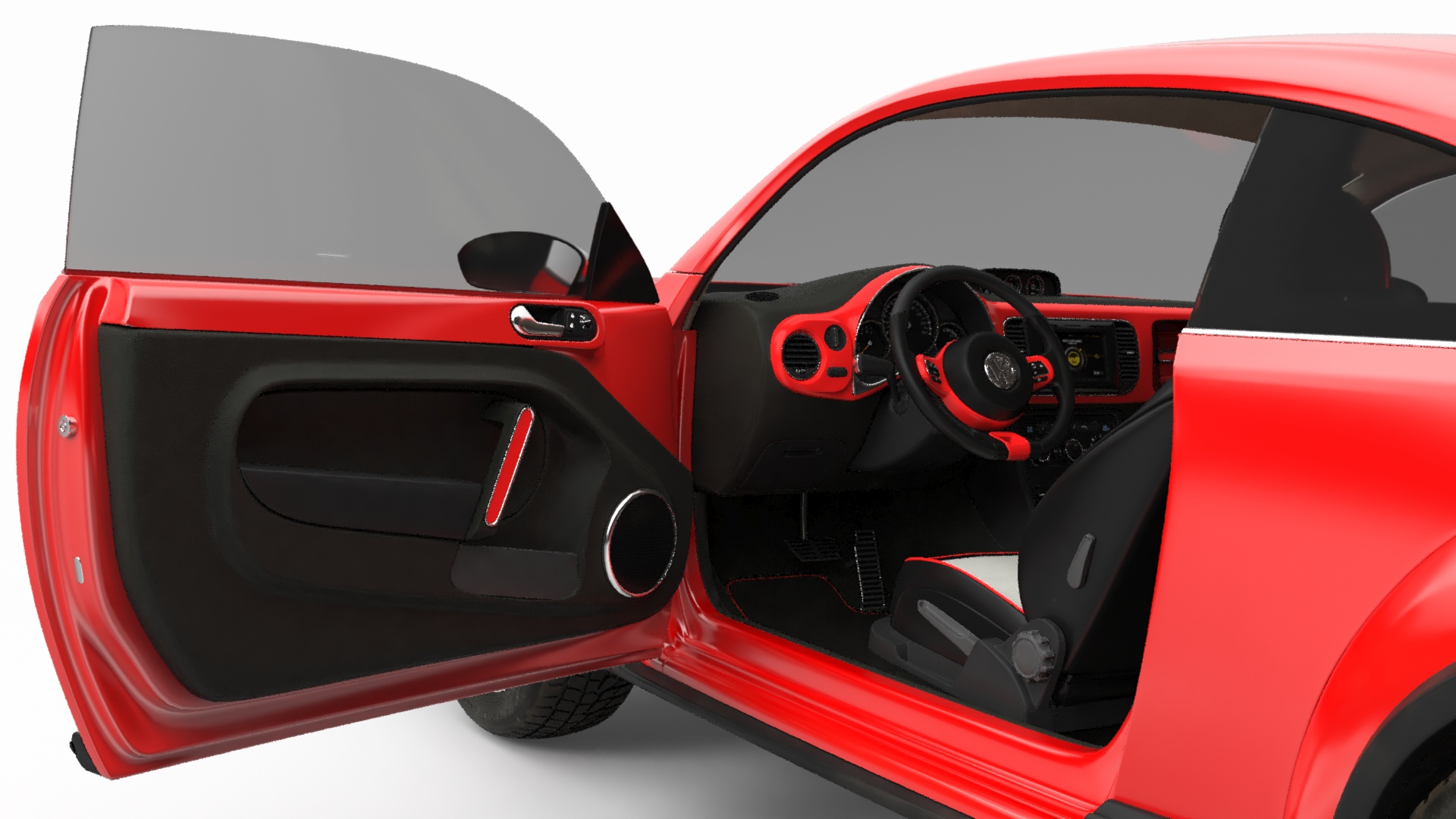 Volkswagen Beetle Compact Car 3D model