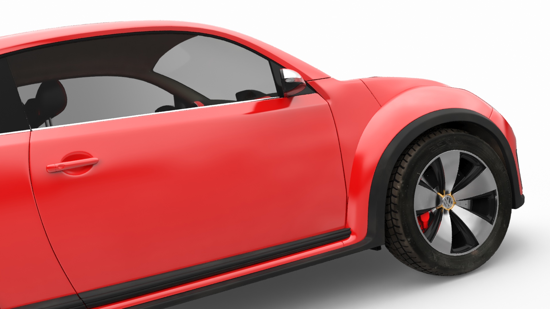Volkswagen Beetle Compact Car 3D model