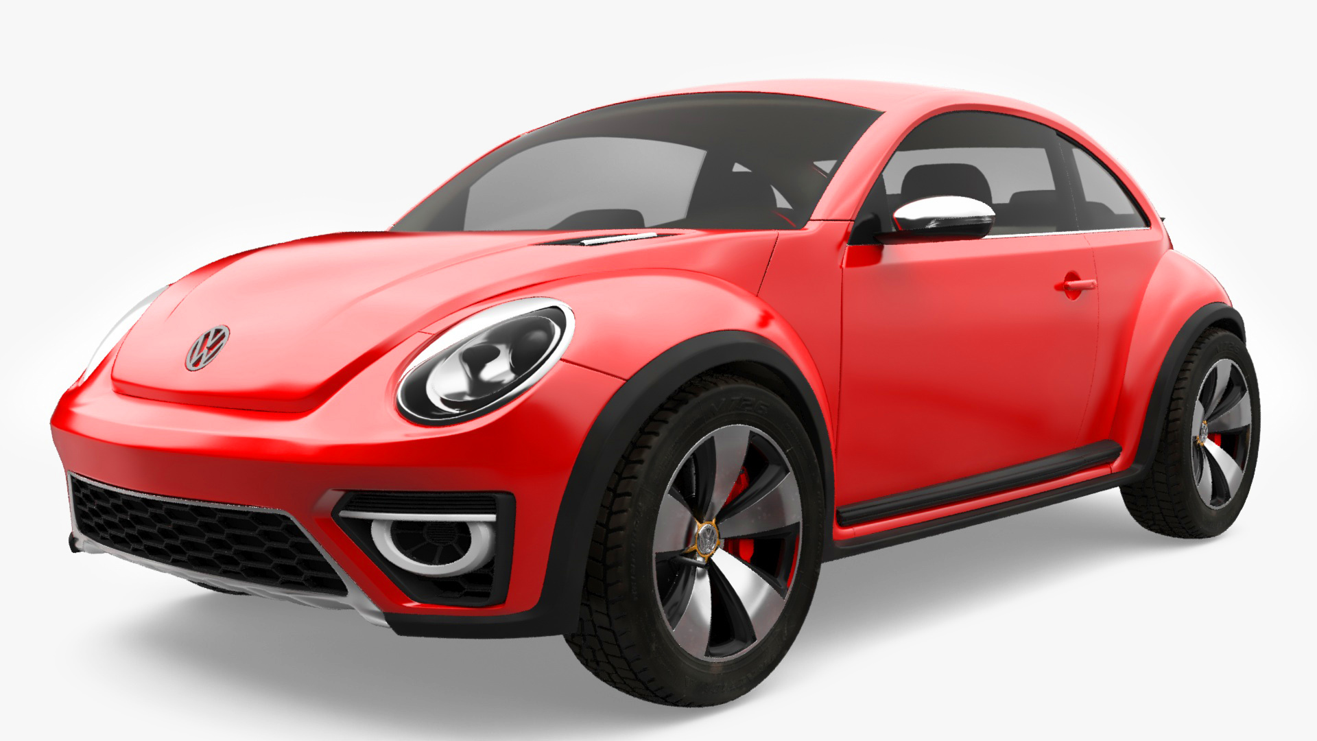 Volkswagen Beetle Compact Car 3D model